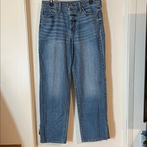 Old Navy OG Loose Wide Leg Split hem Jeans 10